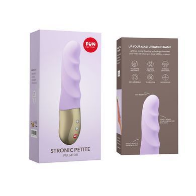 Мініпульсатор Fun Factory STRONIC PETITE pastel lilac, 8 режимів, підходить для початківців SX0922 фото Купити Мініпульсатор Fun Factory STRONIC PETITE pastel lilac, 8 режимів, підходить для початківців  Fun Factory (Німеччина) 4 213 грн