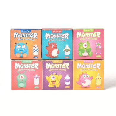 Насадка на член Recare Red Monster Spike Condom (презерватив з рядами шипів) SX3356 фото Купити Насадка на член Recare Red Monster Spike Condom (презерватив з рядами шипів)  Recare (Китай) 69 грн
