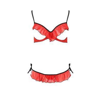 Комплект білизни Passion Exclusive CHERRY SET OpenBra S/M, red, відкритий ліф, трусики-спідничка PS25508 фото Купити Комплект білизни Passion Exclusive CHERRY SET OpenBra L/XL, red, відкритий ліф, трусики-спідничка  Passion (Польща) 1 875 грн