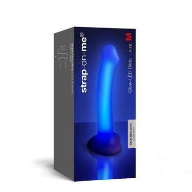 Светящийся дилдо Strap-On-Me Glow-LED Dildo Purple - M SX2851 фото Купить   Strap-On-Me (Франція) 3 510 грн