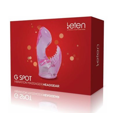 Насадка для вібромасажера Leten G SPOT HEADGEAR - 4 (42 x 100 мм) SO3604 фото Купити Насадка для вібромасажера Leten G SPOT HEADGEAR - 4 (42 x 100 мм)  Leten (Китай) 127 грн