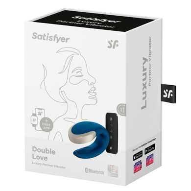 Смарт-вібратор для пар Satisfyer Double Love (Blue) SO4929 фото Купити Смарт-вібратор для пар Satisfyer Double Love (Blue)  Satisfyer  2 313 грн