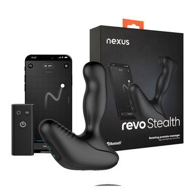 Смарт-массажер простаты Nexus Revo Stealth with APP, вибрация+ротация, пульт ДУ, до 10 часов работы SX2419 фото Купить   Nexus (Великобританія) 8 315 грн