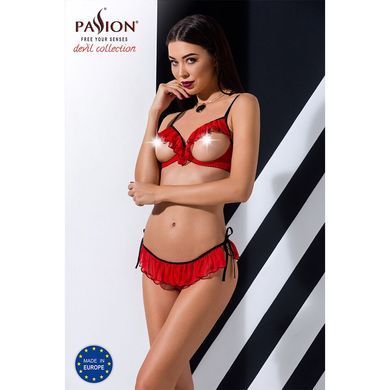 Комплект білизни Passion Exclusive CHERRY SET OpenBra S/M, red, відкритий ліф, трусики-спідничка PS25508 фото Купити Комплект білизни Passion Exclusive CHERRY SET OpenBra L/XL, red, відкритий ліф, трусики-спідничка  Passion (Польща) 1 875 грн