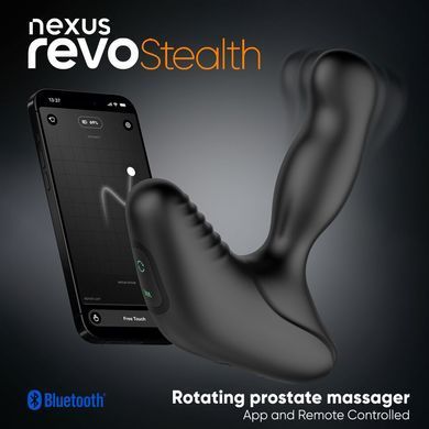 Смарт-массажер простаты Nexus Revo Stealth with APP, вибрация+ротация, пульт ДУ, до 10 часов работы SX2419 фото Купить   Nexus (Великобританія) 8 315 грн
