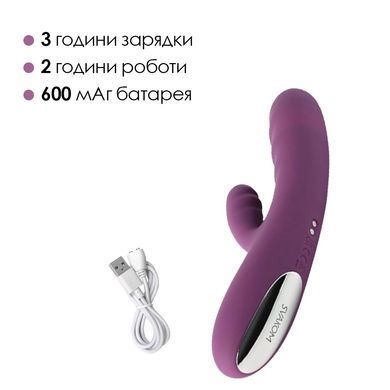 Вібратор-кролик Svakom Avery Lilac зі стовбуром, що рухається, рух вперед-назад SO6996 фото Купити Вібратор-кролик Svakom Avery Lilac зі стовбуром, що рухається, рух вперед-назад  Svakom (США) 3 510 грн