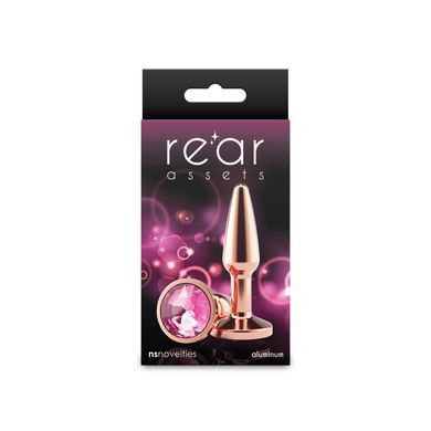 Анальна пробка NS Novelties Rear Assets - Tapered - Small - Rose Gold - Pink SX4387 фото Купити Анальна пробка NS Novelties Rear Assets - Tapered - Small - Rose Gold - Pink  NS Novelties (США) 399 грн