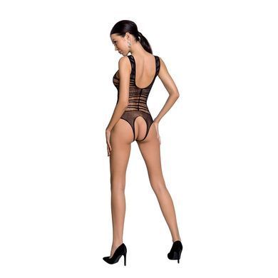 Бодістокінг з доступом Passion BS086 black, вертикальна сітка, виріз на спинці SO6376 фото Купити Бодістокінг з доступом Passion BS086 black, вертикальна сітка, виріз на спинці  Passion (Польща) 803 грн