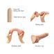 Реалистичный фаллоимитатор Strap-On-Me Sliding Skin Realistic Dildo Vanille S, эффект подвижной кожи SO6251 фото 3