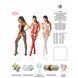 Бодистокинг Passion BS054 red, комбинезон, имитация чулок, открытый животик PBS054R фото 5