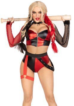 Еротичний костюм Leg Avenue Crime Spree Sweetie Costume XS, топ, шорти SO9203 фото Купити Еротичний костюм Leg Avenue Crime Spree Sweetie Costume XS, топ, шорти  Leg Avenue (США) 3 325 грн