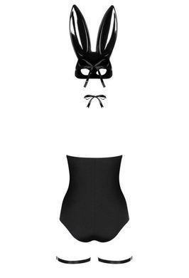 Еротичний костюм кролика Obsessive Bunny costume L/XL, black, боді, чокер, гартери, панчохи, маска SO7702 фото Купити Еротичний костюм кролика Obsessive Bunny costume S/M, black, боді, чокер, гартери, панчохи, маска  Obsessive (Польща) 2 485 грн