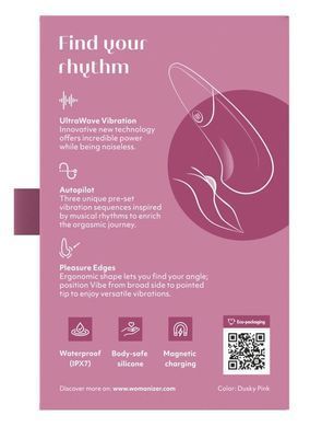 Мінівібратор Womanizer Vibe Dusky Pink, 3 авторежими + 10 рівнів інтенсивності SX2144 фото Купити Мінівібратор Womanizer Vibe Dusky Pink, 3 авторежими + 10 рівнів інтенсивності  Womanizer (Німеччина) 4 619 грн