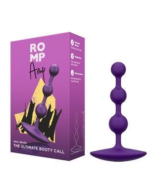 Анальные бусы Romp Amp Dark Purple, силикон, макс. диаметр 2,6 см SO8736 фото Купить   Romp (Німеччина) 553 грн