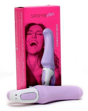 Мощный вибратор Satisfyer Vibes Charming Smile с гибким стволом, литой силикон, 12 режимов работы SO2201 фото Купить   Satisfyer  1 903 грн