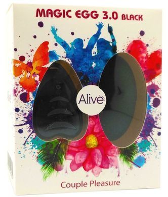 Виброяйцо Alive Magic Egg 3.0 Black с пультом ДУ, на батарейках AL40769 фото Купить   Alive  1 755 грн