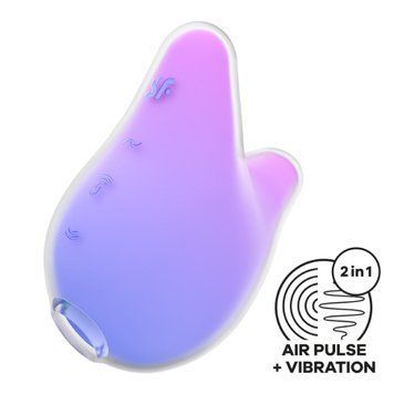 Вакуумний кліторальний стимулятор Satisfyer Mermaid Vibes Violet/Pink, 2 мотори SX1219 фото Купити Вакуумний кліторальний стимулятор Satisfyer Mermaid Vibes Violet/Pink, 2 мотори  Satisfyer (Німеччина) 1 903 грн