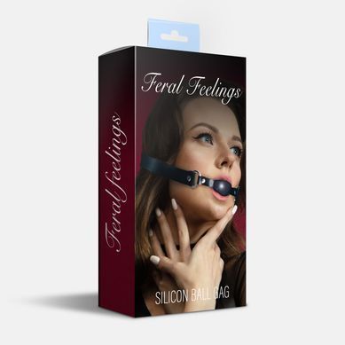 Кляп силіконовий Feral Feelings Silicon Ball Gag Black/Black, чорний ремінець, чорна кулька SO8265 фото Купити Кляп силіконовий Feral Feelings Silicon Ball Gag Black/Black, чорний ремінець, чорна кулька  Feral Feelings  764 грн