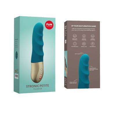 Мініпульсатор Fun Factory STRONIC PETITE deep sea blue, 8 режимів, підходить для початківців SX0923 фото Купити Мініпульсатор Fun Factory STRONIC PETITE pastel lilac, 8 режимів, підходить для початківців  Fun Factory  3 824 грн