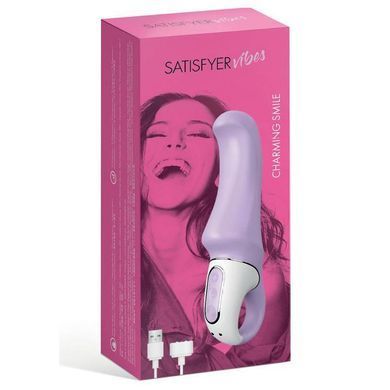 Мощный вибратор Satisfyer Vibes Charming Smile с гибким стволом, литой силикон, 12 режимов работы SO2201 фото Купить   Satisfyer  1 903 грн