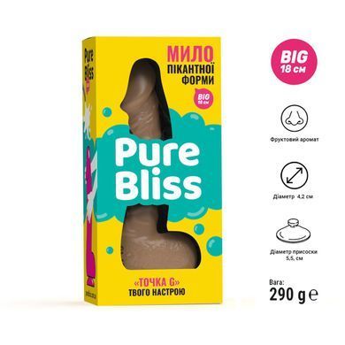 Крафтове мило-член із присоскою Pure Bliss BIG Brown, натуральне SO6363 фото Купити Крафтове мило-член із присоскою Pure Bliss BIG Black, натуральне  Pure Bliss (Україна) 415 грн