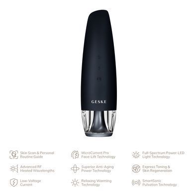 Антивіковий LED-випромінювач для відновлення шкіри обличчя GESKE Anti-Aging Skin Renewer 9в1 starlight HB0577 фото Купити Антивіковий LED-випромінювач для відновлення шкіри обличчя GESKE Anti-Aging Skin Renewer 9в1 starlight  GESKE 3 839 грн
