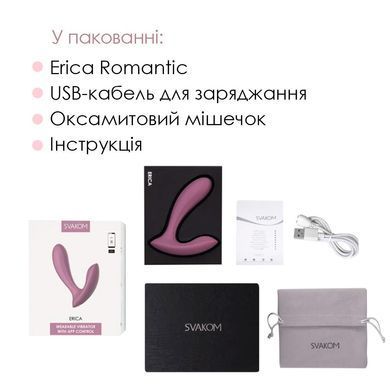 Смарт-вібратор у трусики Svakom Erica Romantic Rose, дуже гнучкий, 2 мотори SO8219 фото Купити Смарт-вібратор у трусики Svakom Erica Romantic Rose, дуже гнучкий, 2 мотори  Svakom  3 093 грн