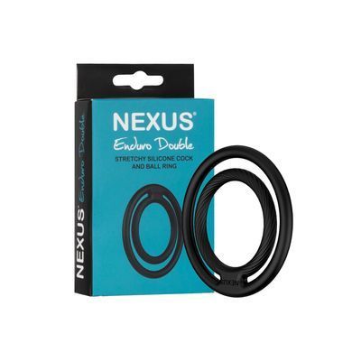 Ерекційне кільце Nexus Enduro Double, для пеніса та яєчок, універсальний розмір SX2420 фото Купити Ерекційне кільце Nexus Enduro Double, для пеніса та яєчок, універсальний розмір  Nexus (Великобританія) 489 грн