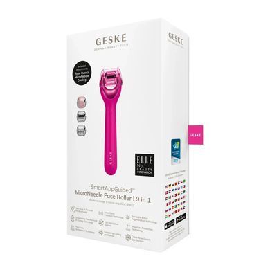 Электронный роллер для лица с микроиглами GESKE MicroNeedle Face Roller 9в1 gray HB0186 фото Купить Электронный роллер для лица с микроиглами GESKE MicroNeedle Face Roller 9в1 gray  GESKE 1 726 грн