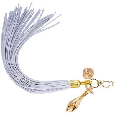 Металлическая анальная пробка Хвост пони LOCKINK SEVANDA White Pony-Tail Anal Rose-shape Plug SX0870 фото Купить   LOCKINK (Китай) 1 293 грн