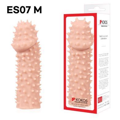 Насадка на член Kokos Extreme Sleeve ES.07 розмір M, потовщувальна, стимуляція точки G SO1817 фото Купити Насадка на член Kokos Extreme Sleeve ES.07 розмір M, потовщувальна, стимуляція точки G  Kokos (Південна Корея) 489 грн