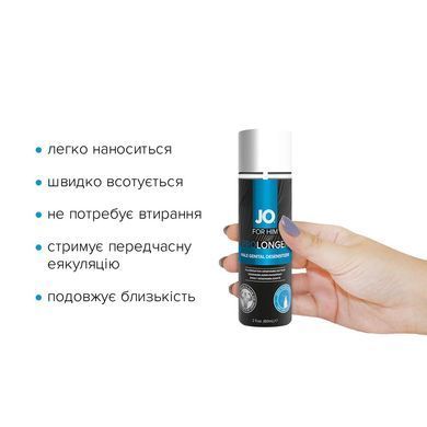 Пролонгировочный спрей JO Prolonger Spray with Benzocaine (60 мл) не содержит минеральных масел SO1832 фото Купить Пролонгировочный спрей JO Prolonger Spray with Benzocaine (60 мл) не содержит минеральных масел  JO (США) 1 034 грн