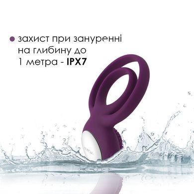 Подвійне ерекційне кільце з вібрацією Svakom Tammy Violet SO4853 фото Купити Подвійне ерекційне кільце з вібрацією Svakom Tammy Violet  Svakom (США) 2 632 грн