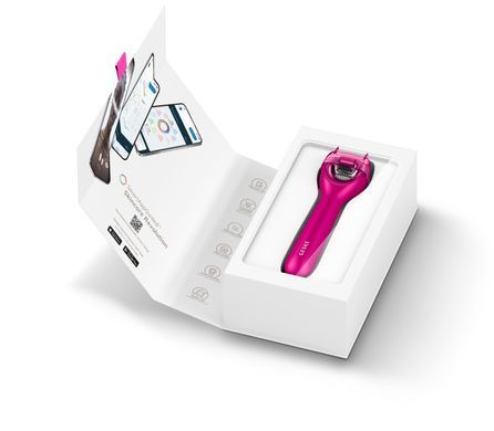 Електронний ролер для обличчя з мікроголками GESKE MicroNeedle Face Roller 9в1 magenta HB0186 фото Купити Електронний ролер для обличчя з мікроголками GESKE MicroNeedle Face Roller 9в1 magenta  GESKE 1 699 грн