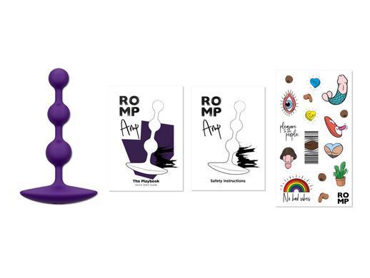 Анальные бусы Romp Amp Dark Purple, силикон, макс. диаметр 2,6 см SO8736 фото Купить   Romp (Німеччина) 553 грн
