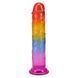 Дилдо Doc Johnson Crystal Jellies - 7 Inch Сlassic Dong - Rainbow SX4447 фото 2