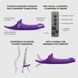 Вибронасадка для страпона с вакуумной стимуляцией Strap-On-Me Multi Orgasm Dildo L Purple SX4034 фото 3
