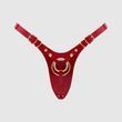 Трусики для страпона Strap-On-Me Leatherette Harness Fabulous - One Size - Red Glossy