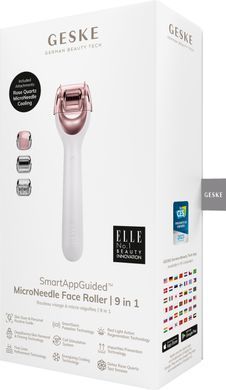 Електронний ролер для обличчя з мікроголками GESKE MicroNeedle Face Roller 9в1 starlight HB0187 фото Купити Електронний ролер для обличчя з мікроголками GESKE MicroNeedle Face Roller 9в1 starlight  GESKE 1 699 грн
