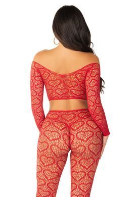 Комплект Leg Avenue Off The Shoulder Top and Footless Tights One Size, Red SX1749 фото Купити Комплект Leg Avenue Off The Shoulder Top and Footless Tights One Size, Red  Leg Avenue (США) 1 274 грн