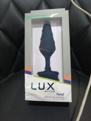 Анальна пробка Lux Active Twist Plug Small Blue (м'яте паковання!!!), Синій, S