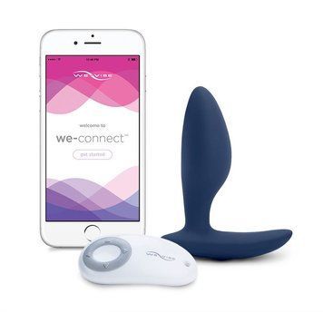 Анальная смарт-вибропробка We-Vibe Ditto Moonlight Blue с пультом ДУ SO1638 фото Купить   We-Vibe (Канада) 5 543 грн