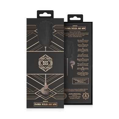 Лоскітка з металевим флогером Rosy Gold - Feather Tickler & Whip SX3909 фото Купити Лоскітка з металевим флогером Rosy Gold - Feather Tickler & Whip  Rosy Gold (Нідерланди) 1 839 грн