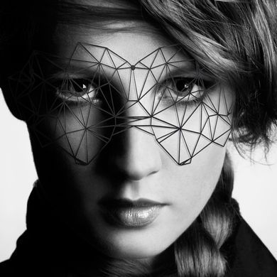 Маска на лицо Bijoux Indiscrets - Kristine Mask, виниловая, клеевое крепление, без завязок SO2333 фото Купить   Bijoux Indiscrets  433 грн