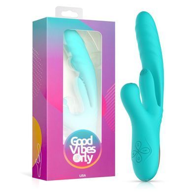 Вібратор-кролик Good Vibes Only - Lisa Thrusting Rabbit Vibrator with G-Spot Stimulator SX3066 фото Купити Вібратор-кролик Good Vibes Only - Lisa Thrusting Rabbit Vibrator with G-Spot Stimulator  Good Vibes Only (Нідерланди) 3 667 грн