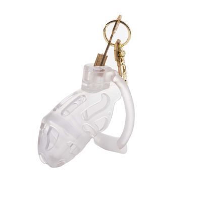 Клетка для пениса LOCKINK SEVANDA Plastic Penis Chastity Cage, прозрачная, 3 кольца разных размеров SX0871 фото Купить   LOCKINK (Китай) 923 грн