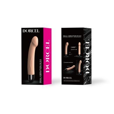 Вибратор Dorcel Real Vibration M Flesh 2.0, диам 3,7см, перезаряжаемый, для точки G SO3819 фото Купить   Dorcel (Франція) 2 531 грн