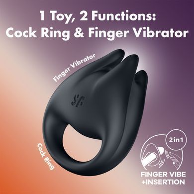 Вібратор на палець та ерекційне кільце 2в1 Satisfyer Perfect Pair 1 SX4229 фото Купити Вібратор на палець та ерекційне кільце 2в1 Satisfyer Perfect Pair 1  Satisfyer  997 грн