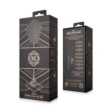 Лоскітка з металевим флогером Rosy Gold - Feather Tickler & Whip SX3909 фото Купити Лоскітка з металевим флогером Rosy Gold - Feather Tickler & Whip  Rosy Gold (Нідерланди) 1 839 грн