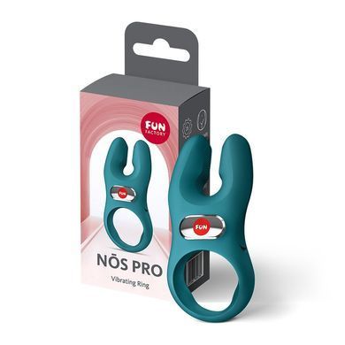 Ерекційне віброкільце з подвійною стимуляцією клітора Fun Factory NŌS PRO Bottle Green, 2 мотори SX3702 фото Купити Ерекційне віброкільце з подвійною стимуляцією клітора Fun Factory NŌS PRO Bottle Green, 2 мотори  Fun Factory (Німеччина) 1 079 грн